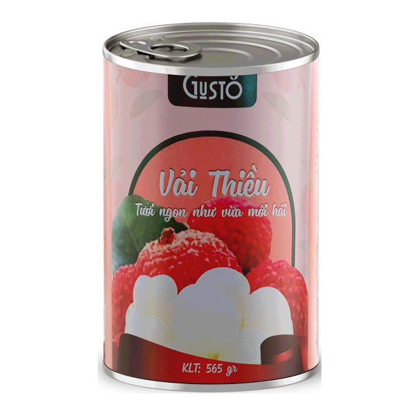 Vải thiều nước đường  Gusto 565gr