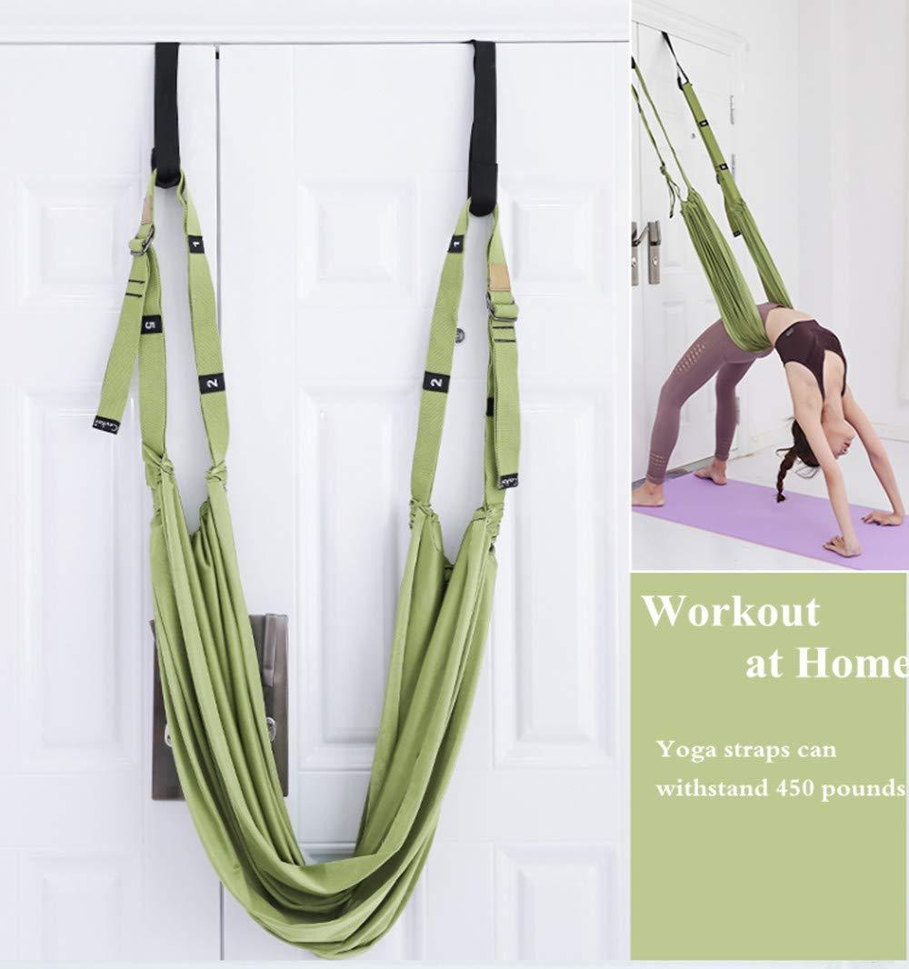 Trên Không Tập Yoga Tường Dây Hở Hông Võng Căng Phụ Trợ Huấn Luyện Ngược Kéo Căng Dây Nhà Nữ Đen Dây Đai Tập Yoga Thể Dục