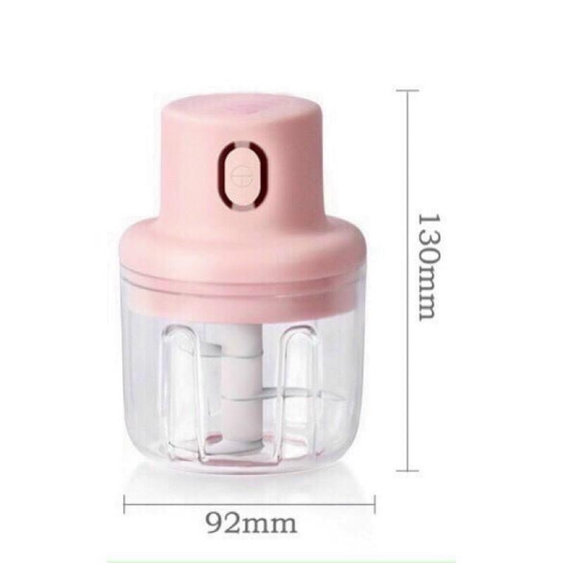 MÁY SAY MINI CẦM TAY ĐA NĂNG, MÁY SAY SINH TỐ , SAY THỊT, CÁ, RAU ĐỒ ĂN DẶM, SẠC TÍCH ĐIỆN 250ml