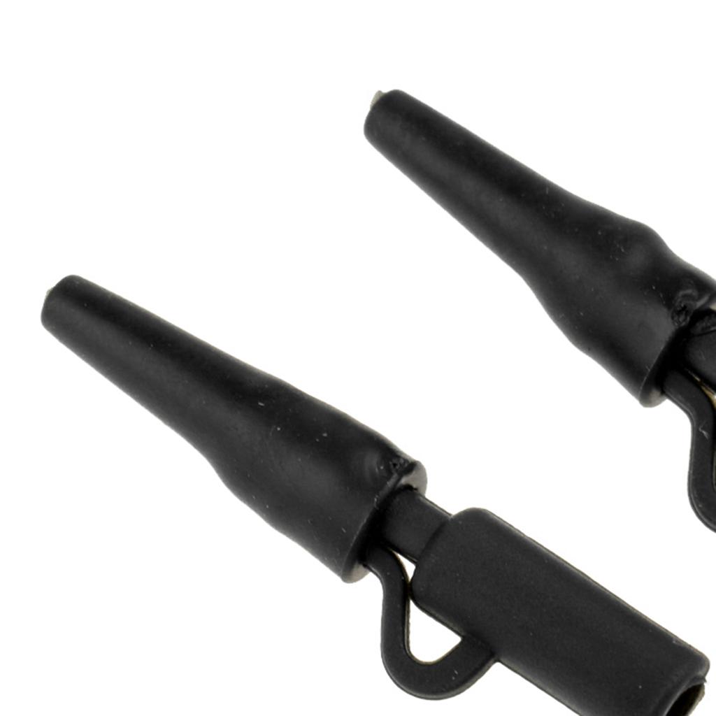 20Pcs Safety Lead Clip Quick Change Clips Tube for Carp Fishing Rigs