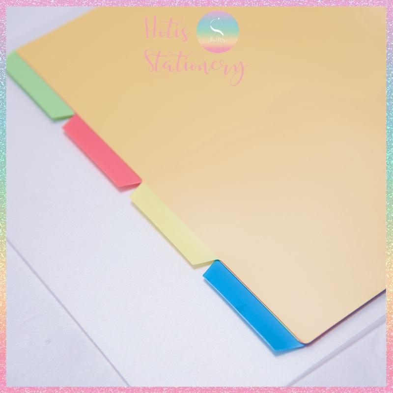 Bìa phân trang nhiều màu - Phụ kiện sổ còng binder A5/ B5/ A4