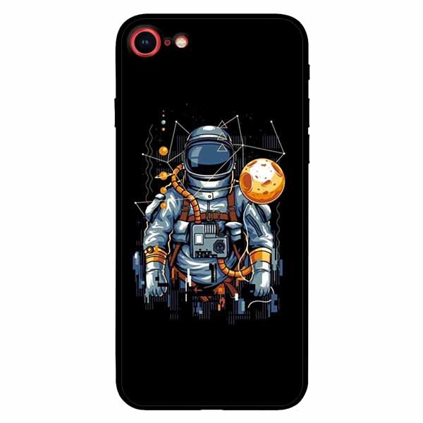 Ốp lưng in cho Iphone 7/ 8 Phi Hành Gia Mặt Trăng