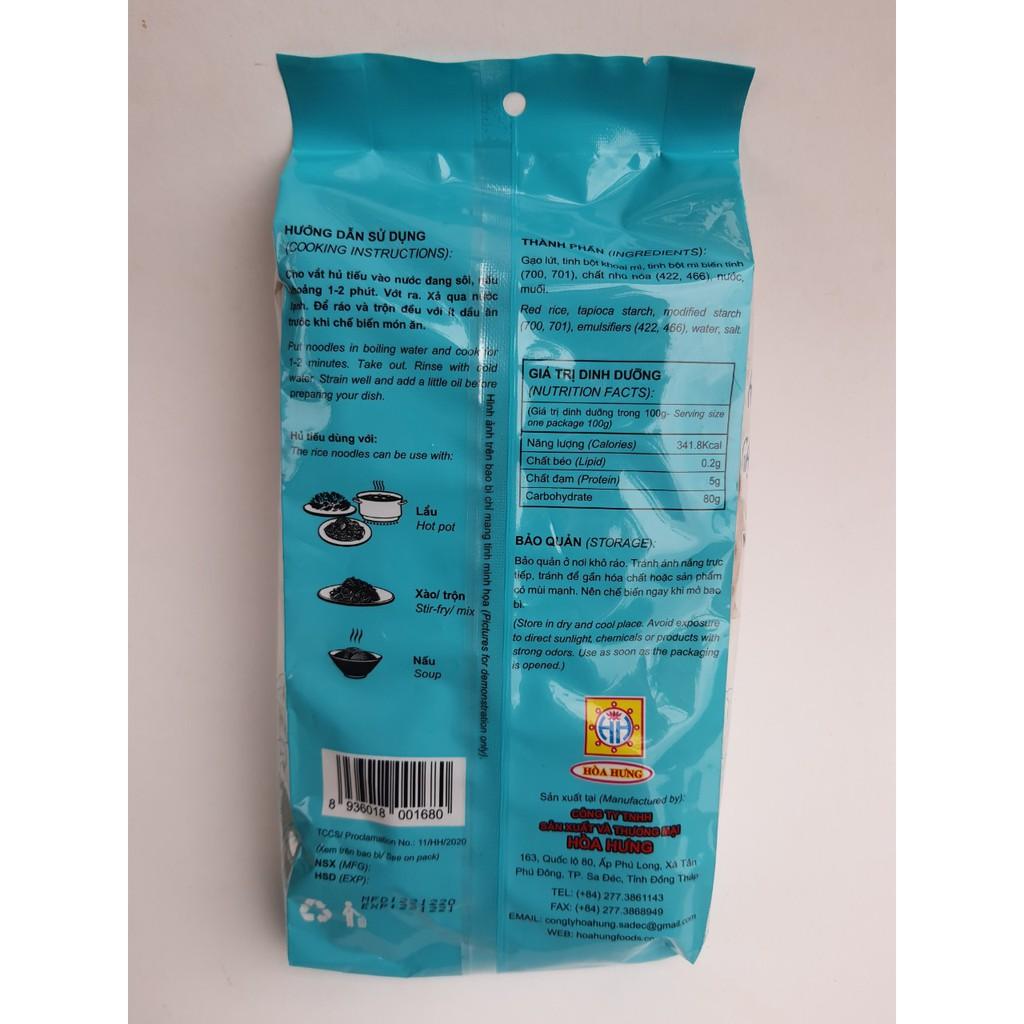 Hủ tiếu gạo lứt khô HOÀ HƯNG Sa Đéc 200g, hủ tiếu gạo lức thực dưỡng, Eatclean