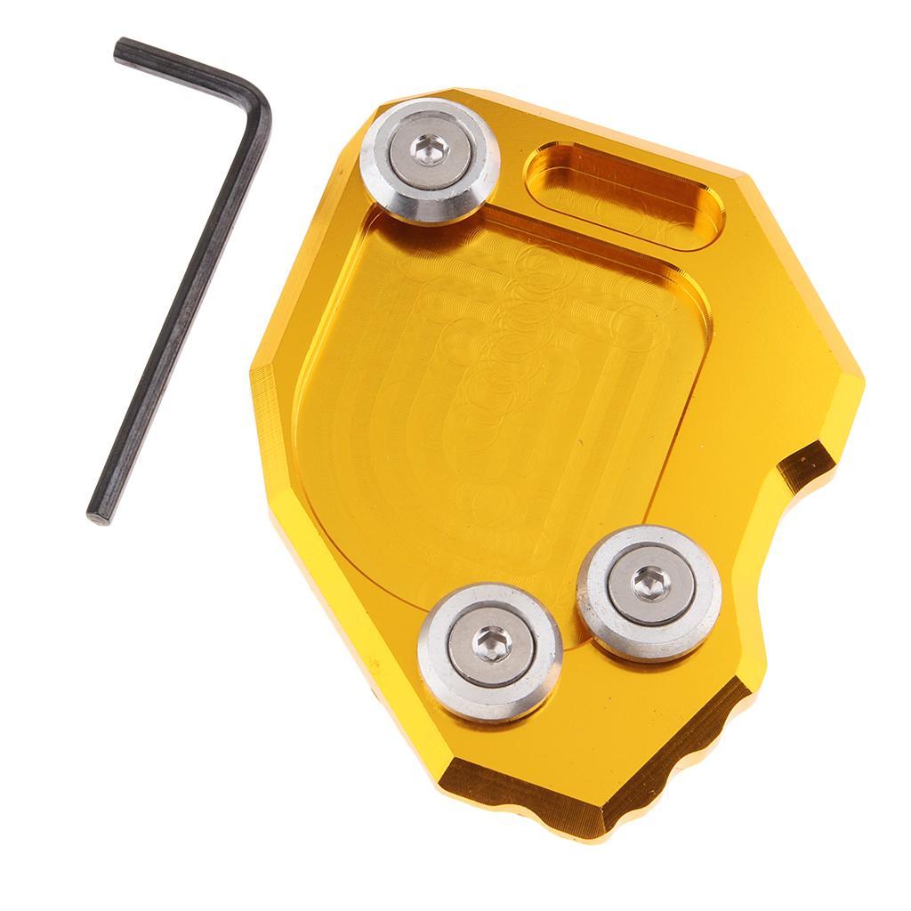 Side Stand Enlarge Kickstand Extension Plate Pad for  F800GS 08-15 Gold