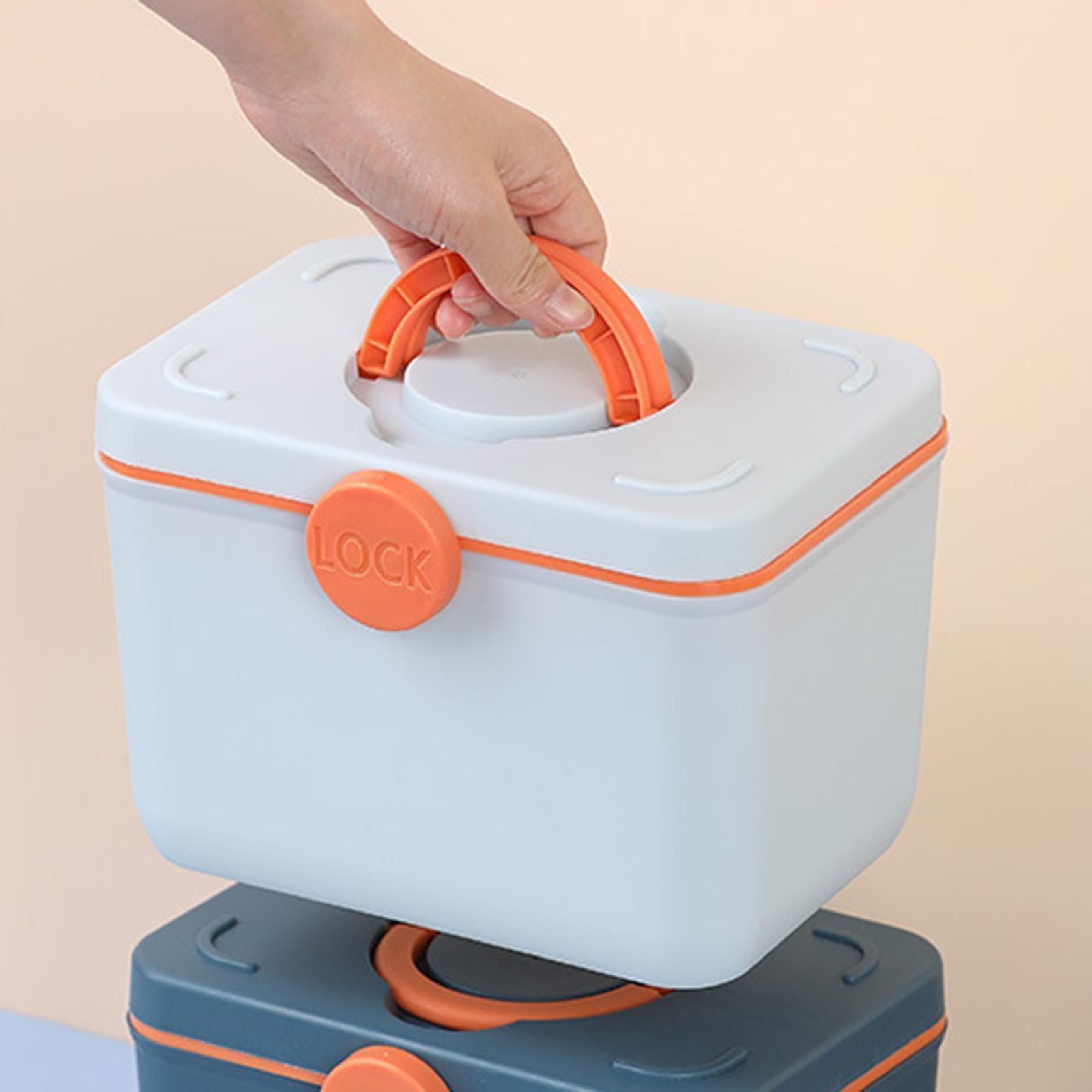 First Aid Kit Container Organizer Storage Box Container for Outdoor Office Car Camping