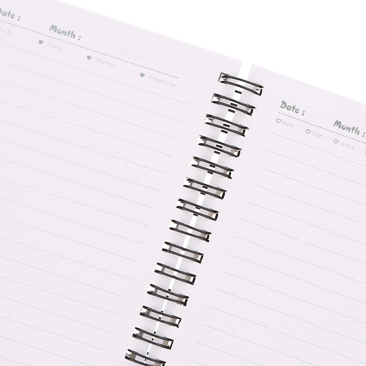 Sổ Lò Xo Khai Trí Stationery Mini Game - Size S - Mẫu 2 - Hình Chữ - Màu Trắng