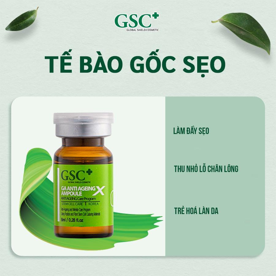 HÀNG NHẬP KHẨU - Tế bào gốc xử lý sẹo GSC GA Anti Ageing Ampoule X làm đầy mờ sẹo thâm sẹo lồi sẹo rỗ 8ml - Hàn Quốc