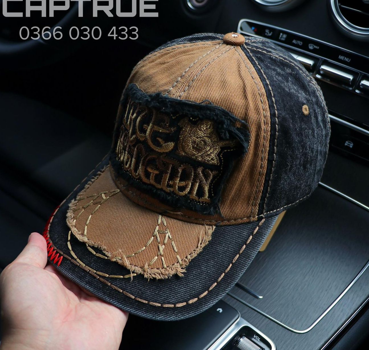 (NEW) Nón kết, mũ lưỡi trai Địa phối vải jeans Form chuẩn đẹp (Ảnh thật)