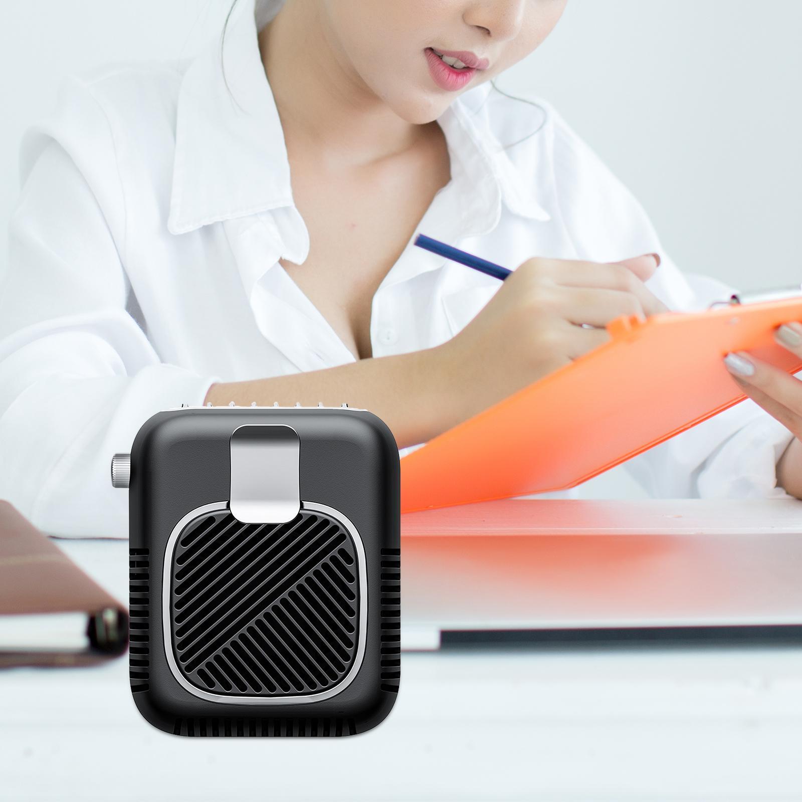 Portable Waist Fan Lightweight Table Fans Bedroom for Outdoor Travel Cycling