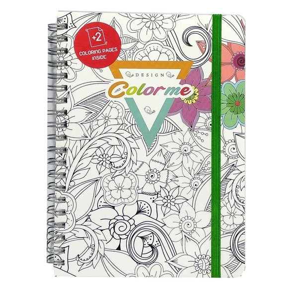 Sổ Tay Coloring Book - Ruy Băng Xanh Lá