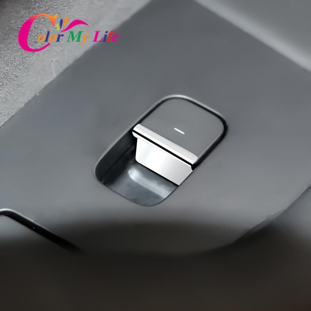 Miếng Dán Trang Trí Bảng Nút Điều Khiển Nâng Cửa Sổ Xe Hơi Tesla Model 3 Model Y 2016-2022