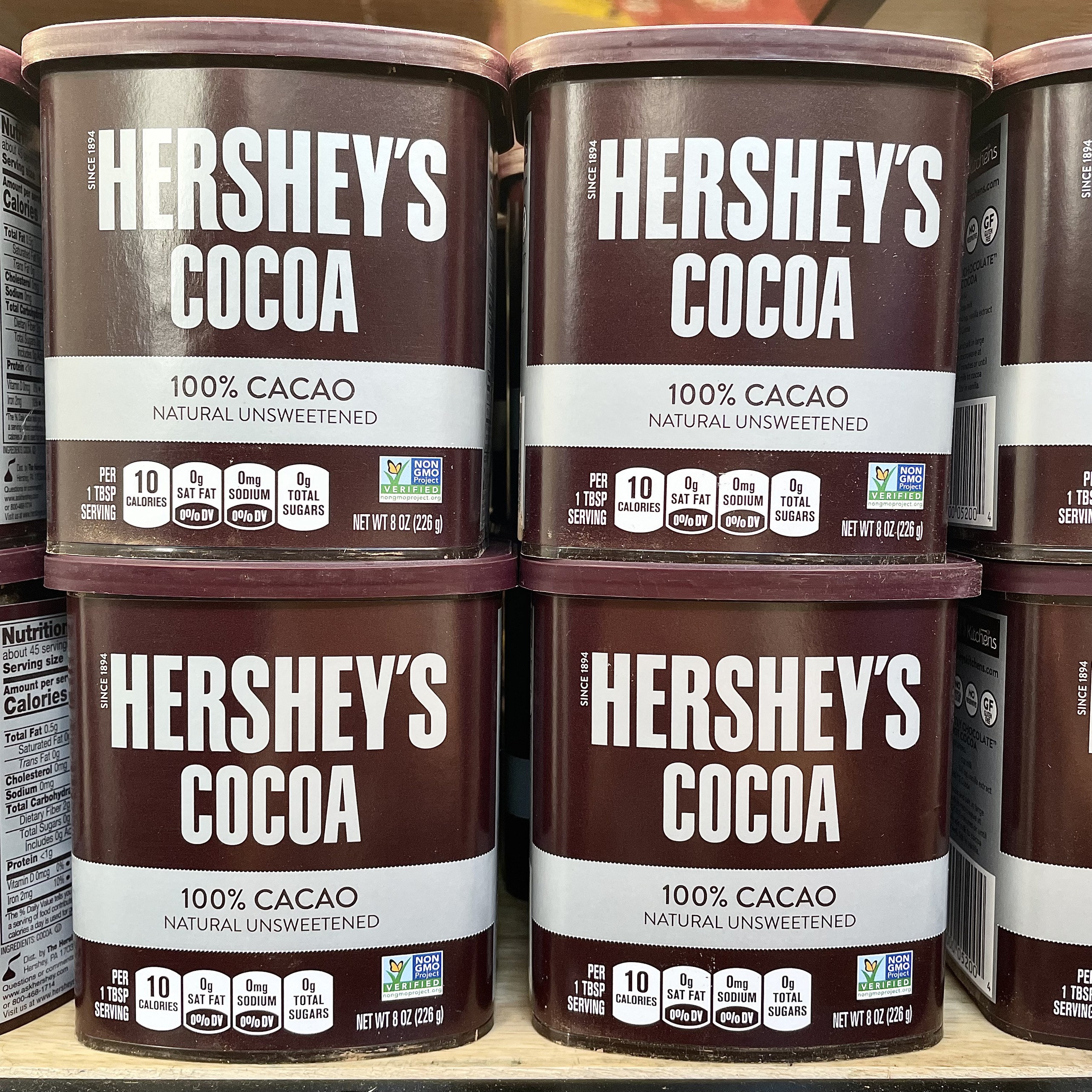Bột Cacao Nguyên Chất Hershey's Hộp 226g Hàng Nhập Mỹ