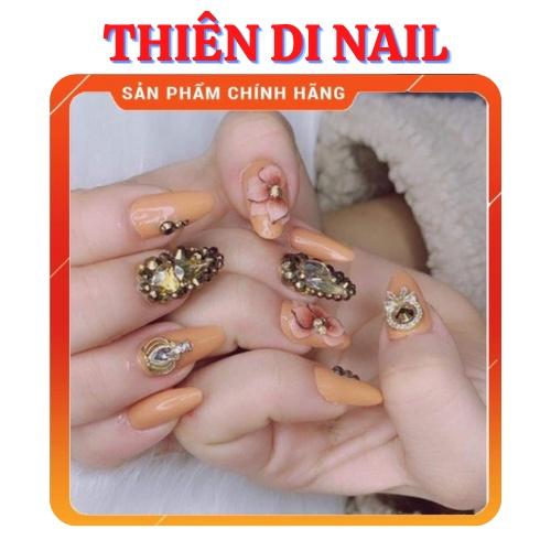 Hoa cúc nhọn đính nail, hoa bột gắn móng tay siêu xinh Thiên Di Nail