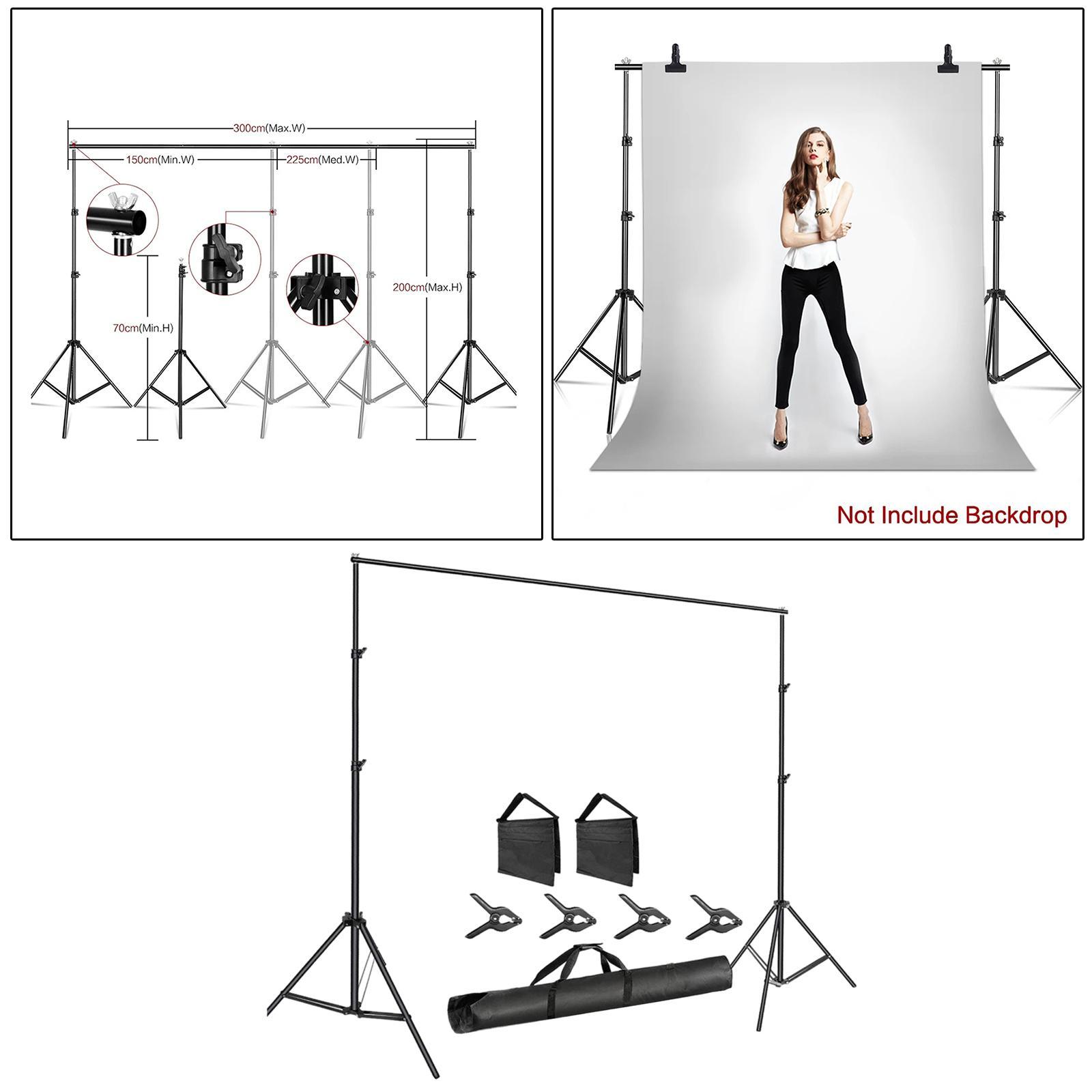 Photo Studio Backdrop Background Support System Stand Photo Studio Background Backdrop Stand