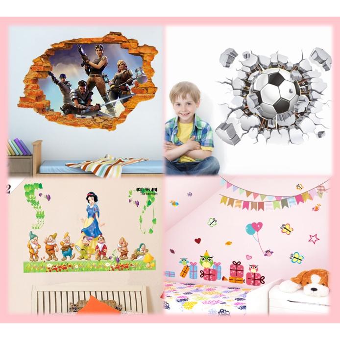 Decal trang trí tường - Nhiều mẫu dễ thương vui nhộn
