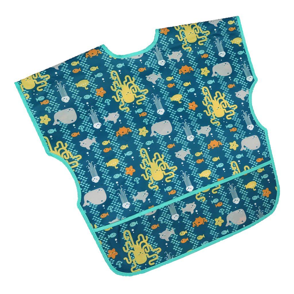 Sleevless Drooling Teething Waterproof Bib for Baby Toddlers