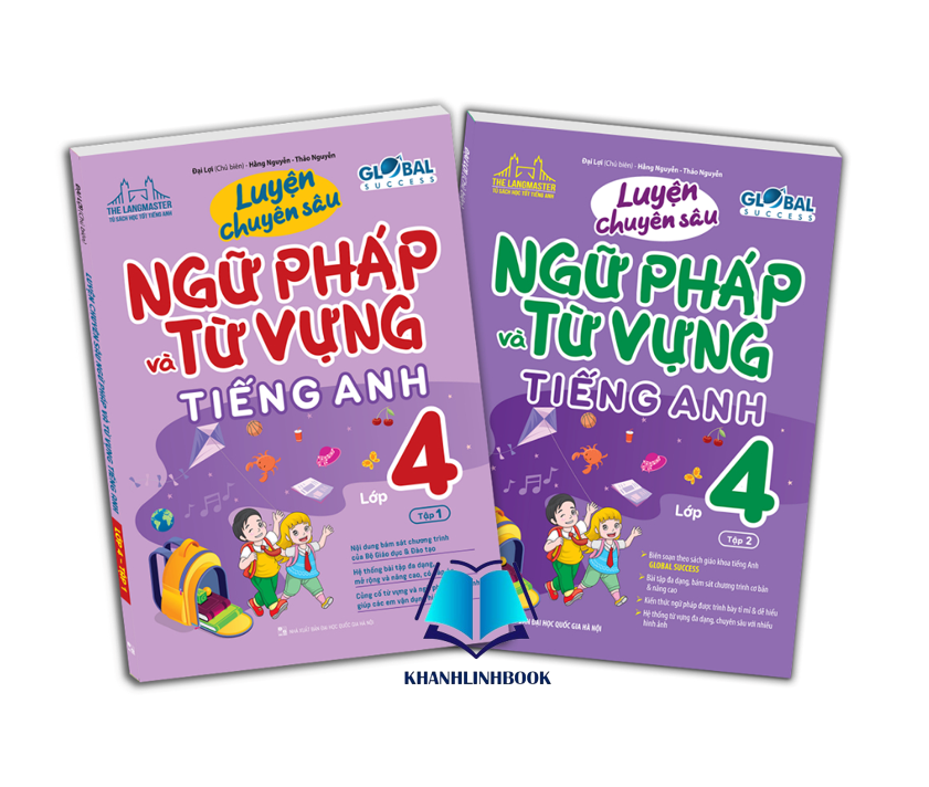 Sách - Combo Luyện chuyên sâu ngữ pháp và từ vựng Tiếng Anh 4