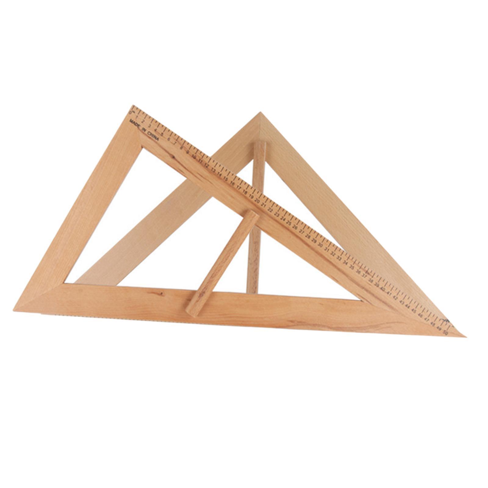 Wooden Math Geometry Tool Teacher Teaching Tool Educational Triangle