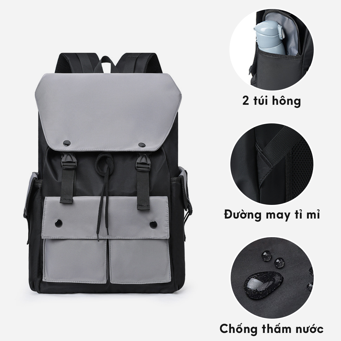 Balo Nam Nữ MENDO - Balo học sinh, sinh viên cao cấp- B8026