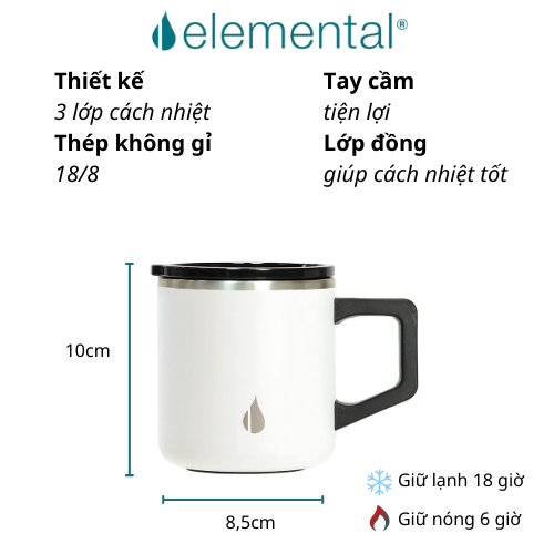 Cốc giữ nhiệt Elemental Summit 360ml, giữ nhiệt vượt trội, an toàn sức khỏe, giá tốt