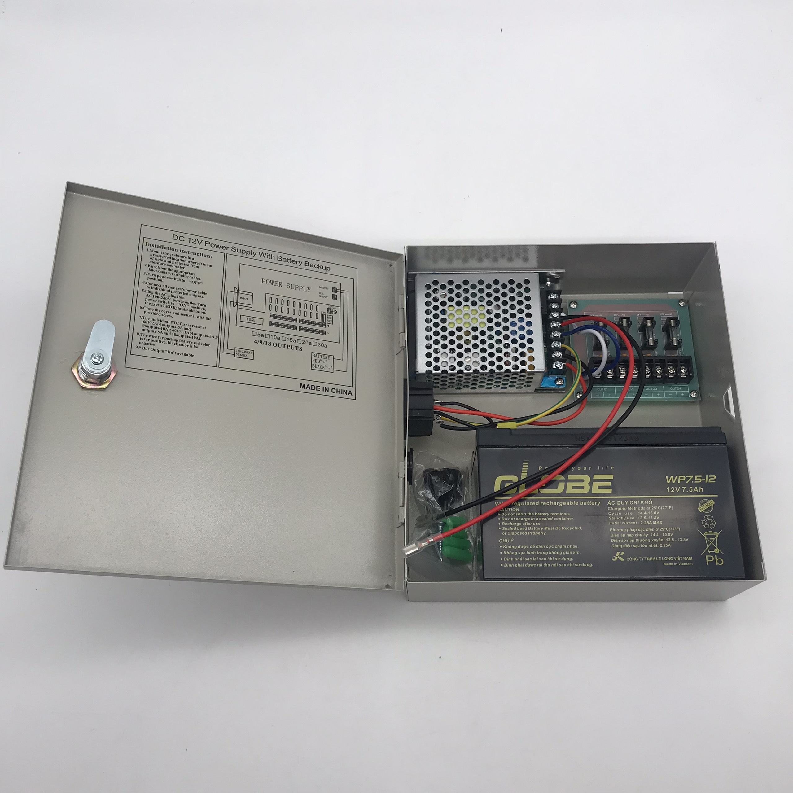 Bộ khóa cổng vân tay điện tử thông minh HPS-SLPLUS-V1C2