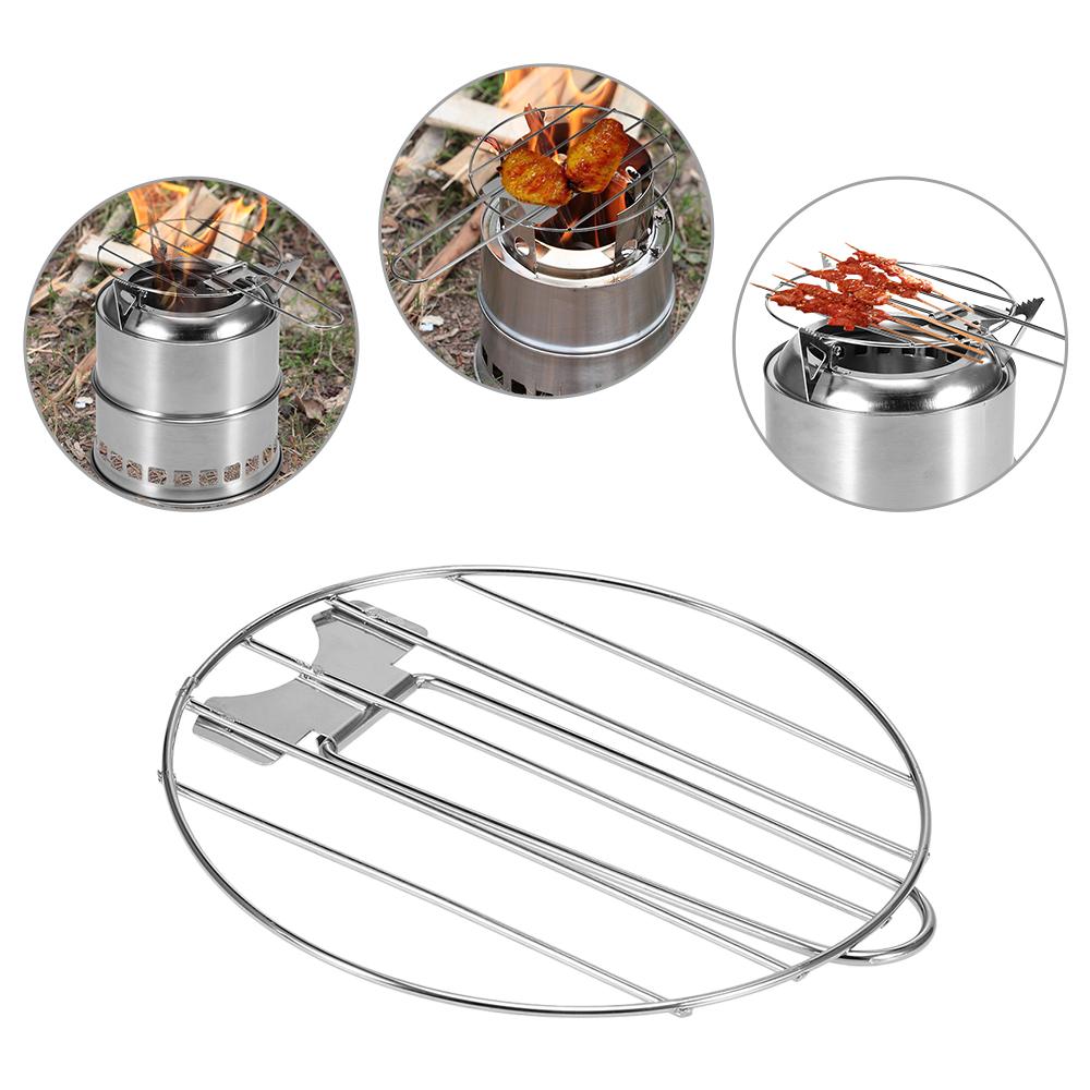 Bếp Gấp Di Động Sử Dụng Củi Bằng Bằng Thép Không Gỉ Tiện Lợi Cho Hoạt Động Cắm Trại