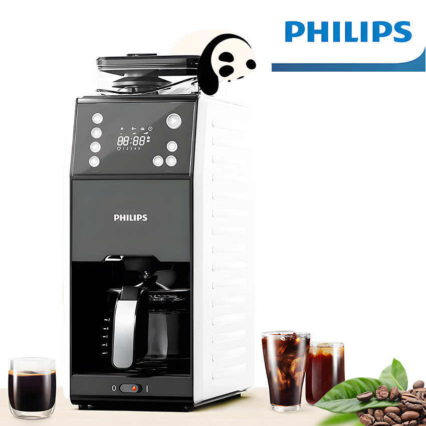[HÀNG NHẬP KHẨU] Máy pha cà phê Drip xay và pha tự động, thương hiệu Hà Lan cao cấp Philips - HD7901/10