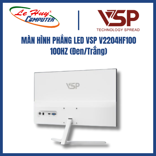 Màn Hình Phẳng LED VSP V2204HF100 100HZ - Trắng - Hàng Chính Hãng