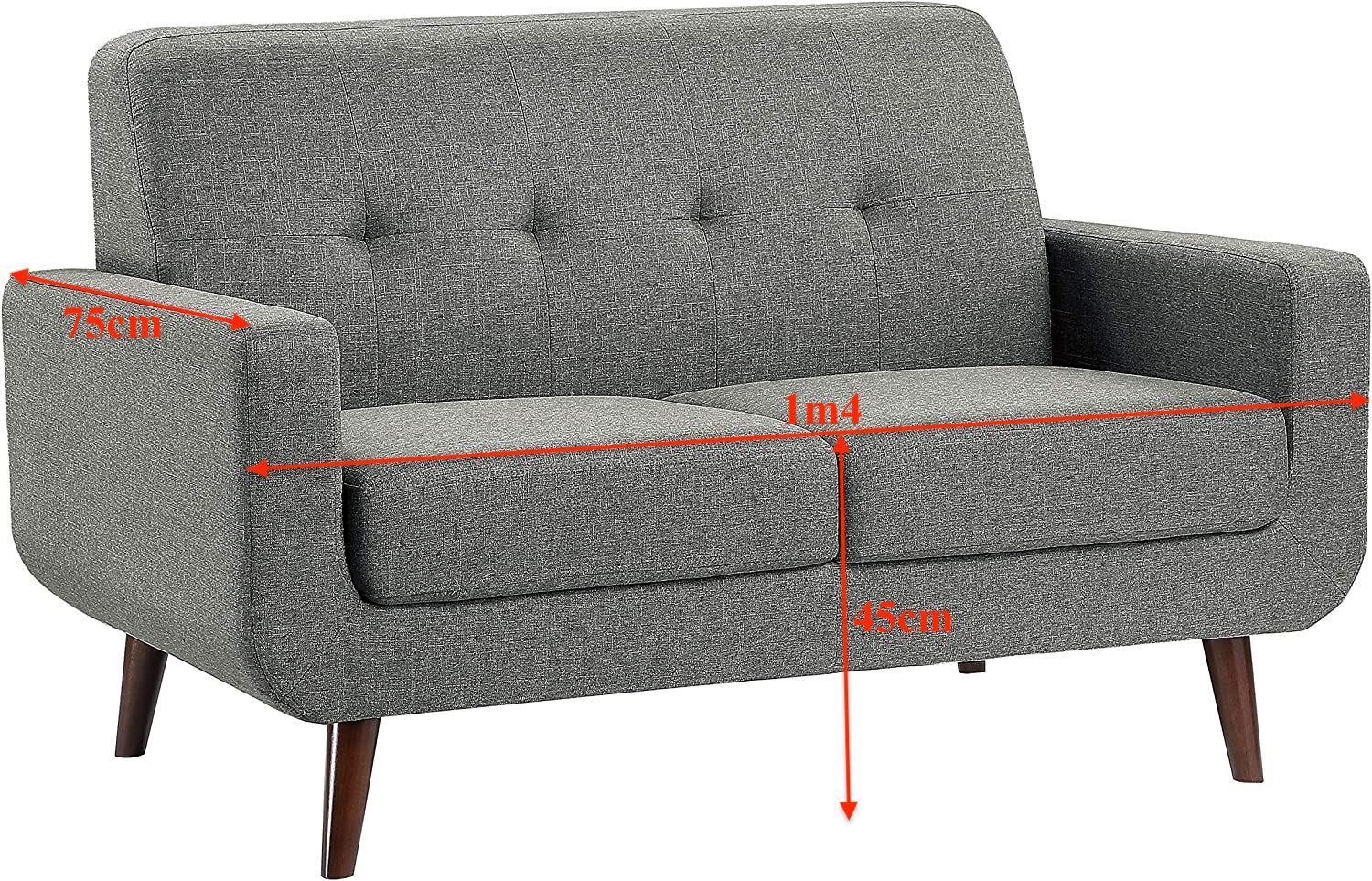 Ghế sofa phòng khách nệm vải thoáng mát nhiều size màu