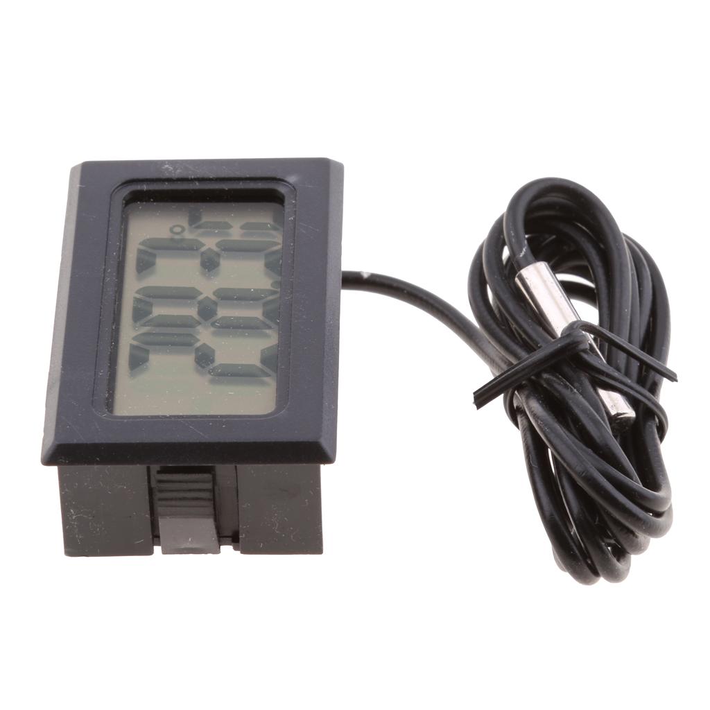 LCD Kỹ Thuật Số Hồ Cá điện Tử Bể Nhiệt Kế Nước Thủy Nhiệt Kế