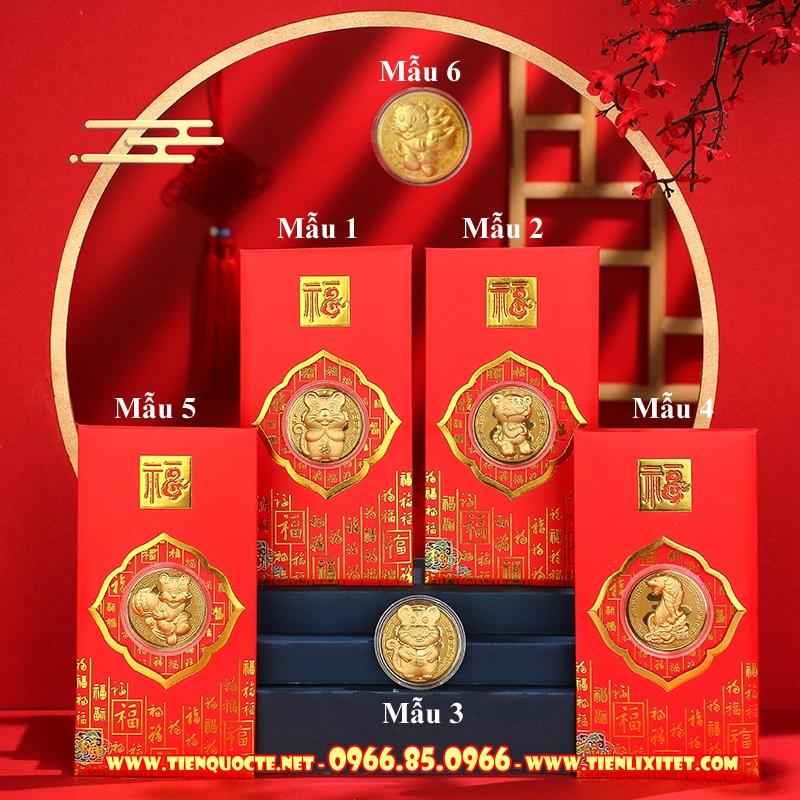 Bao Lì Xì Mạ Vàng Con Hổ - Cọp 2021