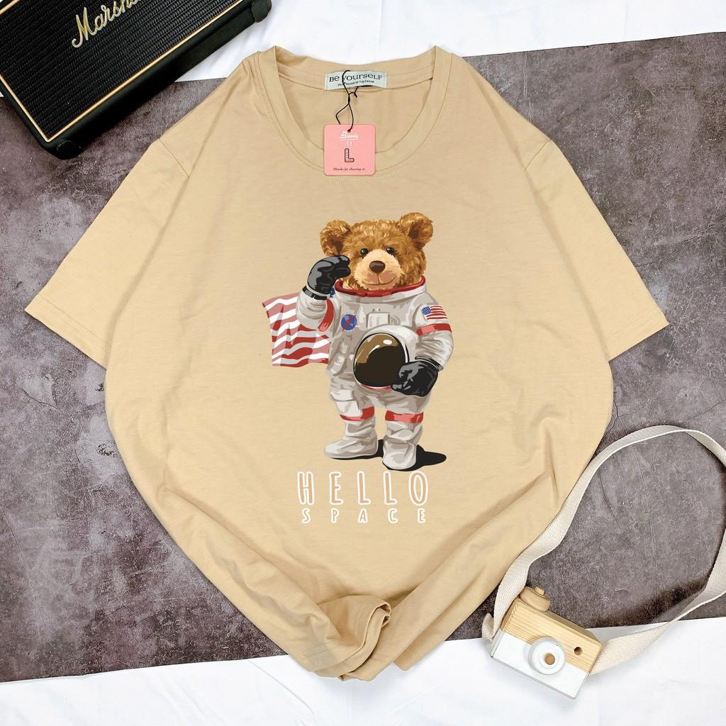 Áo thun unisex Be Yourself size M L XL - HELLO SPACE BEAR