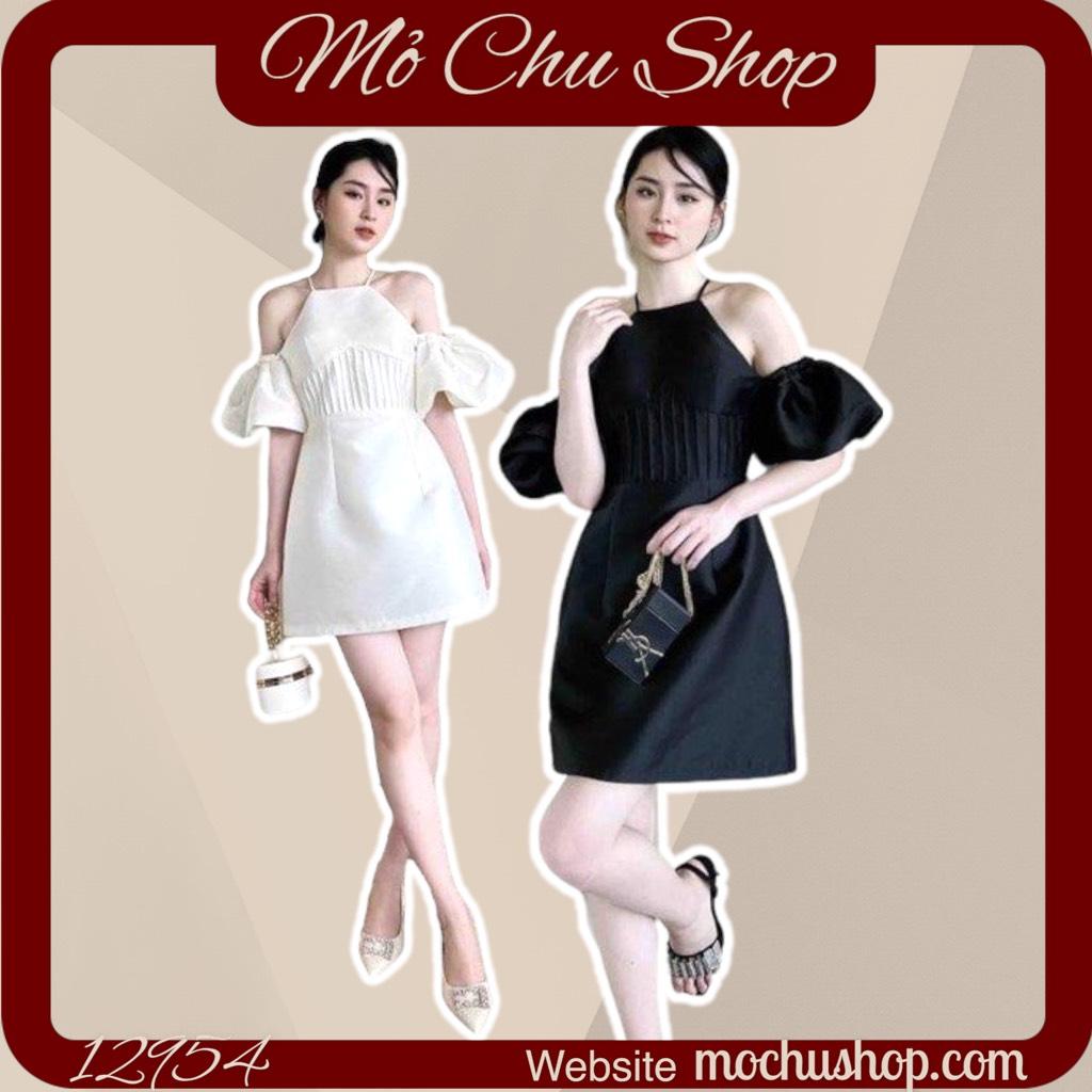 ĐẦM XÒE CỔ YẾM XẾP LY NGỰC TAY BỒNG 12954