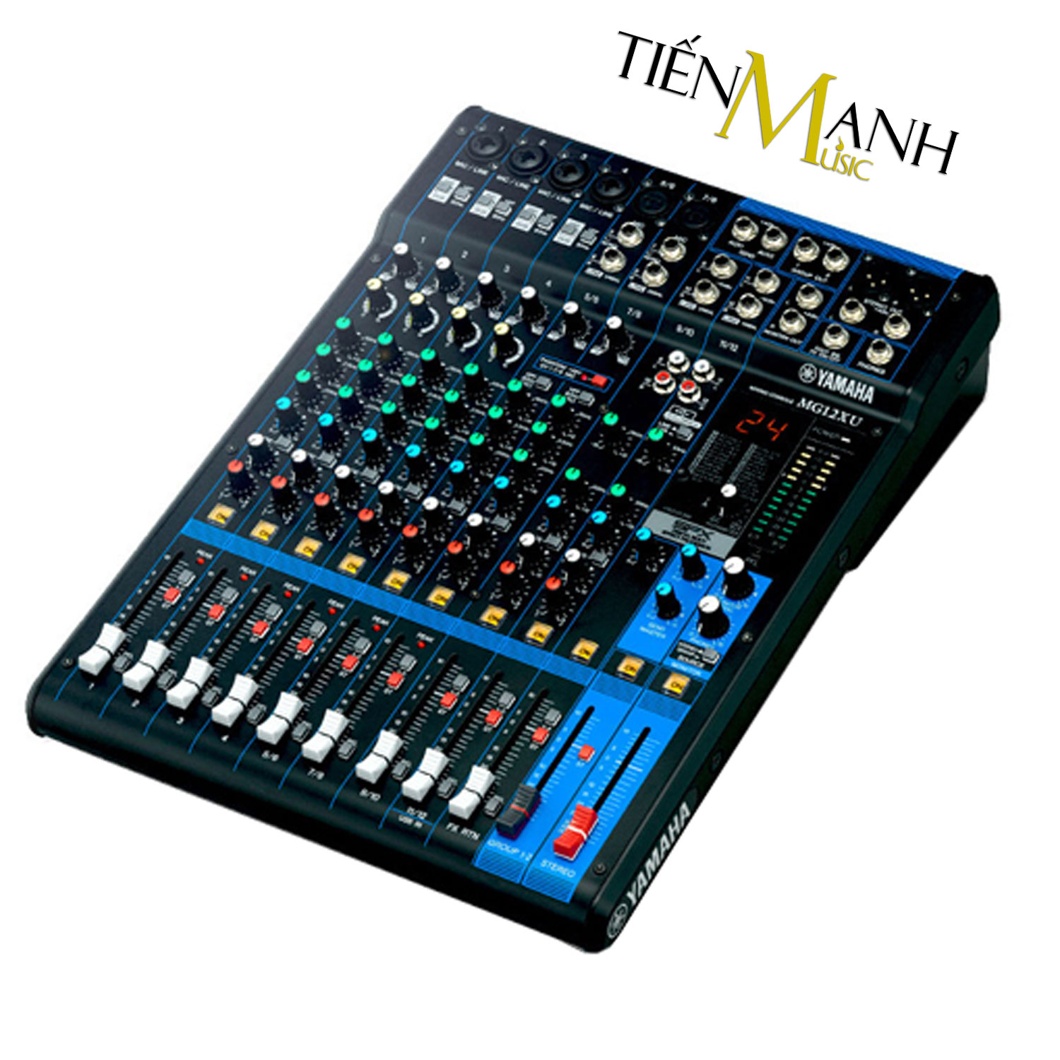 Bàn Trộn Yamaha MG12XU - Mixer Mini 12 Input Compact Stereo Mixing Console Phòng Thu Studio Mix MG12 Hàng Chính Hãng - Kèm Móng Gẩy DreamMaker