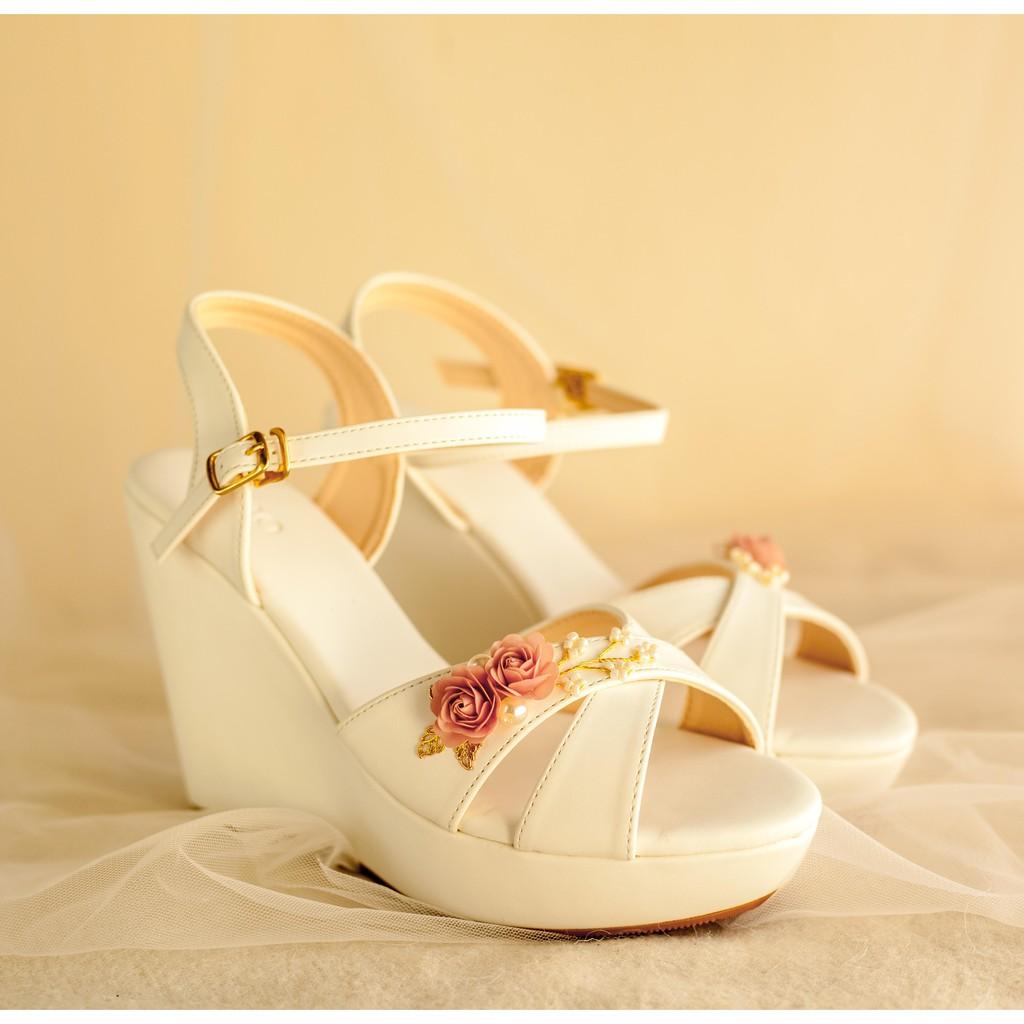 GIÀY CƯỚI - GIÀY CÔ DÂU BEJO W06 2HOA BABY - WEDDING SHOES