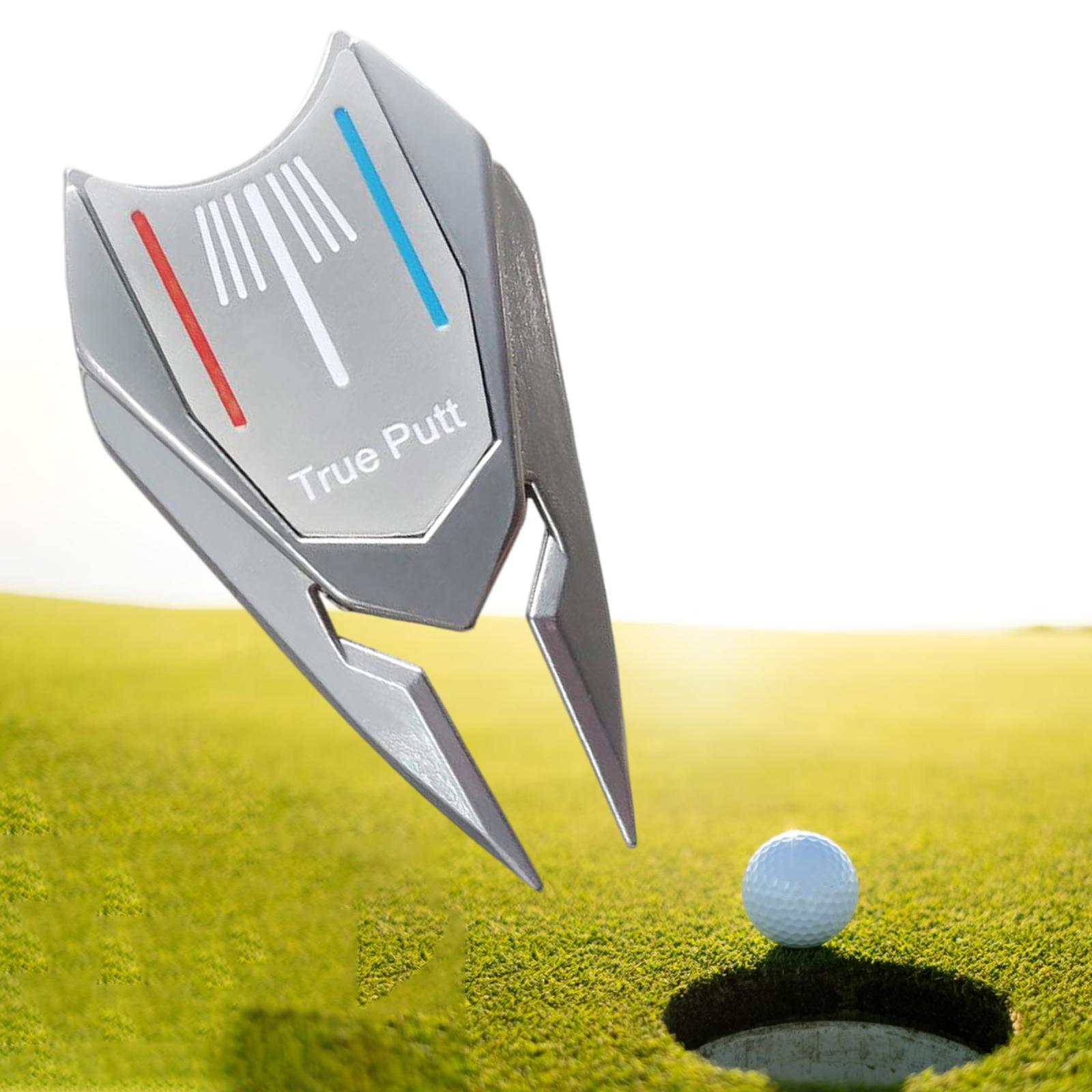 4Pcs Golf Repair Fork Golf Ball Marker Detachable Golf Club Alignment Tool Golf Accessories Portable Gadget
