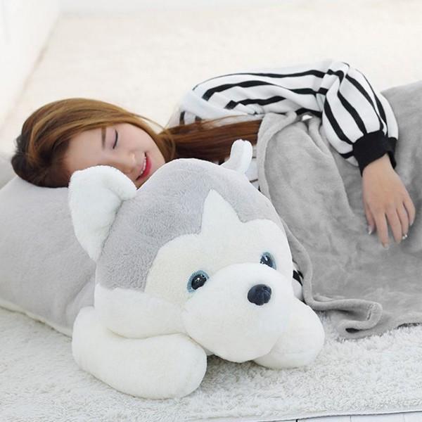 GẤU BÔNG CHÓ HUSKY TINH NGHỊCH (35CM--&gt;70CM)