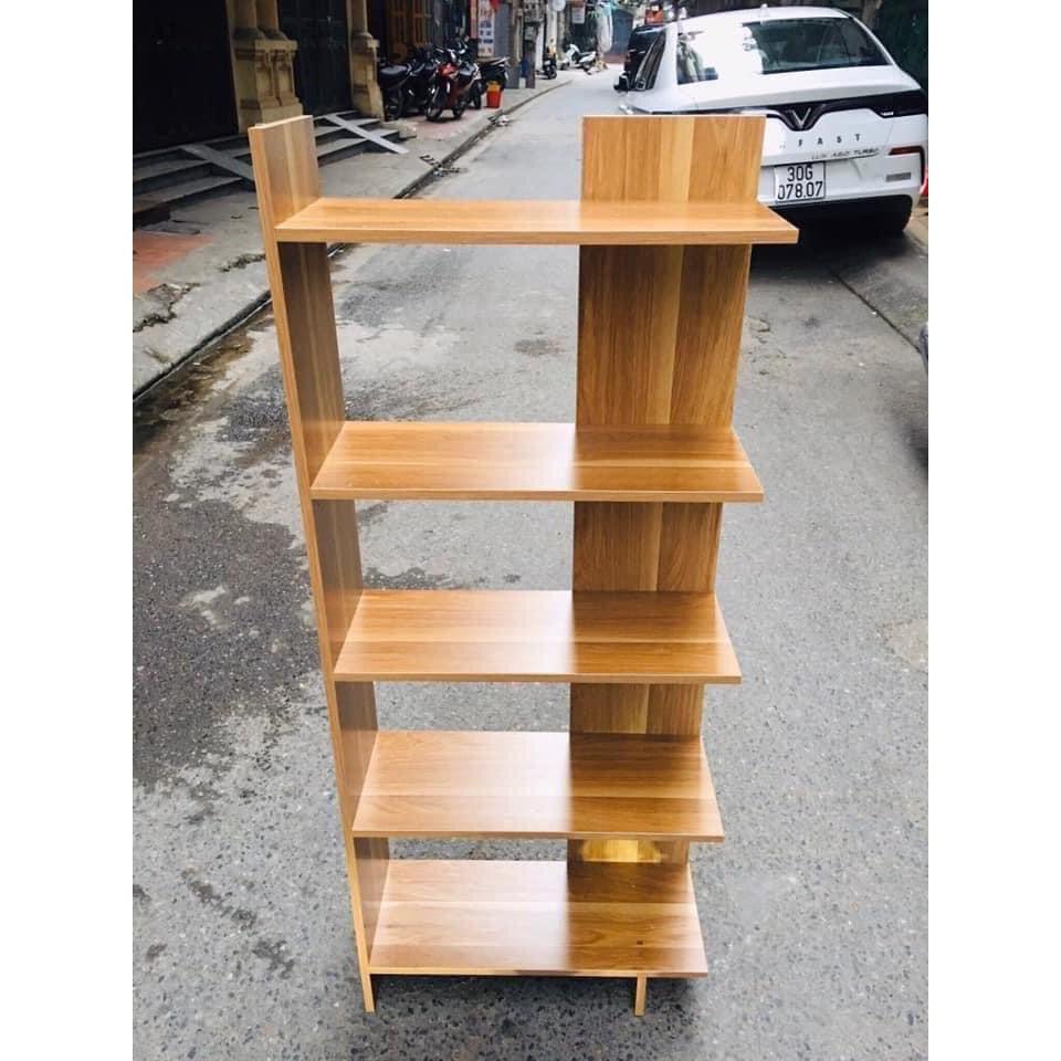 Kệ sách gỗ 5 tầng Gõ MDF Góc Tường Đa Năng