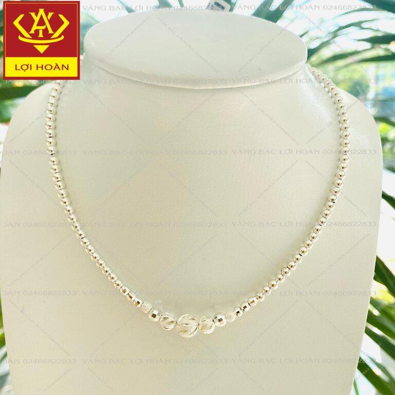 Dây chuyền bạc cho bé trai đáng yêu - trang sức Lợi Hoàn