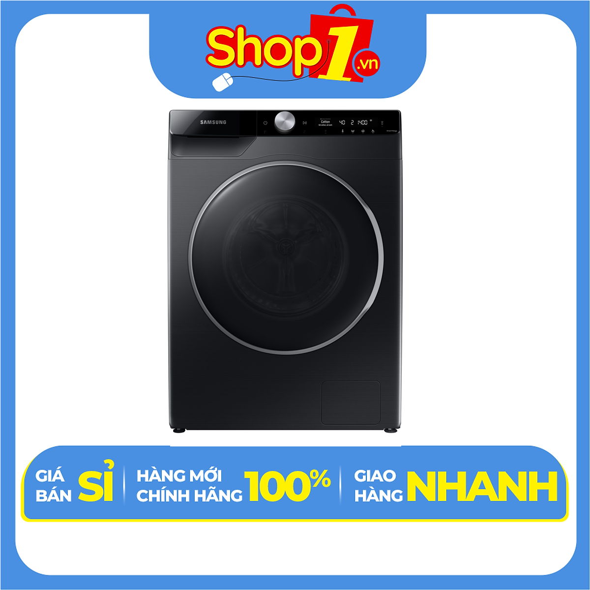 Máy giặt Samsung AI Inverter 9kg WW90TP44DSB/SV - Chỉ giao Hà Nội