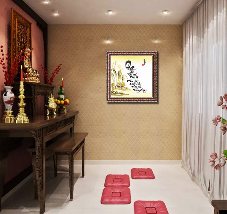 Tranh Thư Pháp Chữ Cha Là Tất Cả V51-08