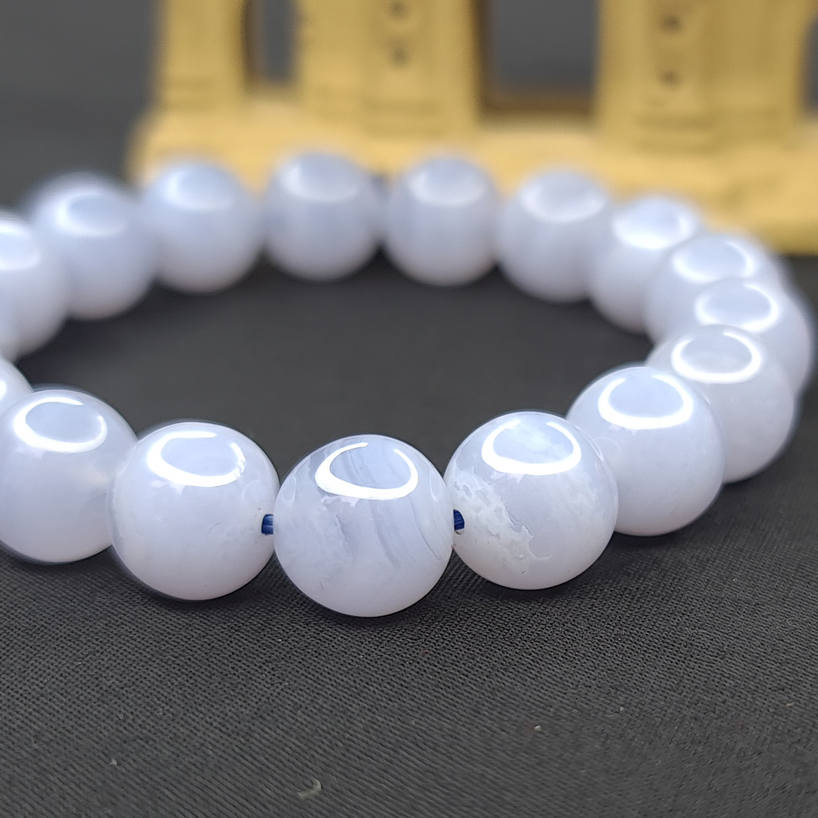 Vòng Tay Dạng Hạt Chalcedony Xanh - Mx - Hợp Mệnh Mộc, Thuỷ
