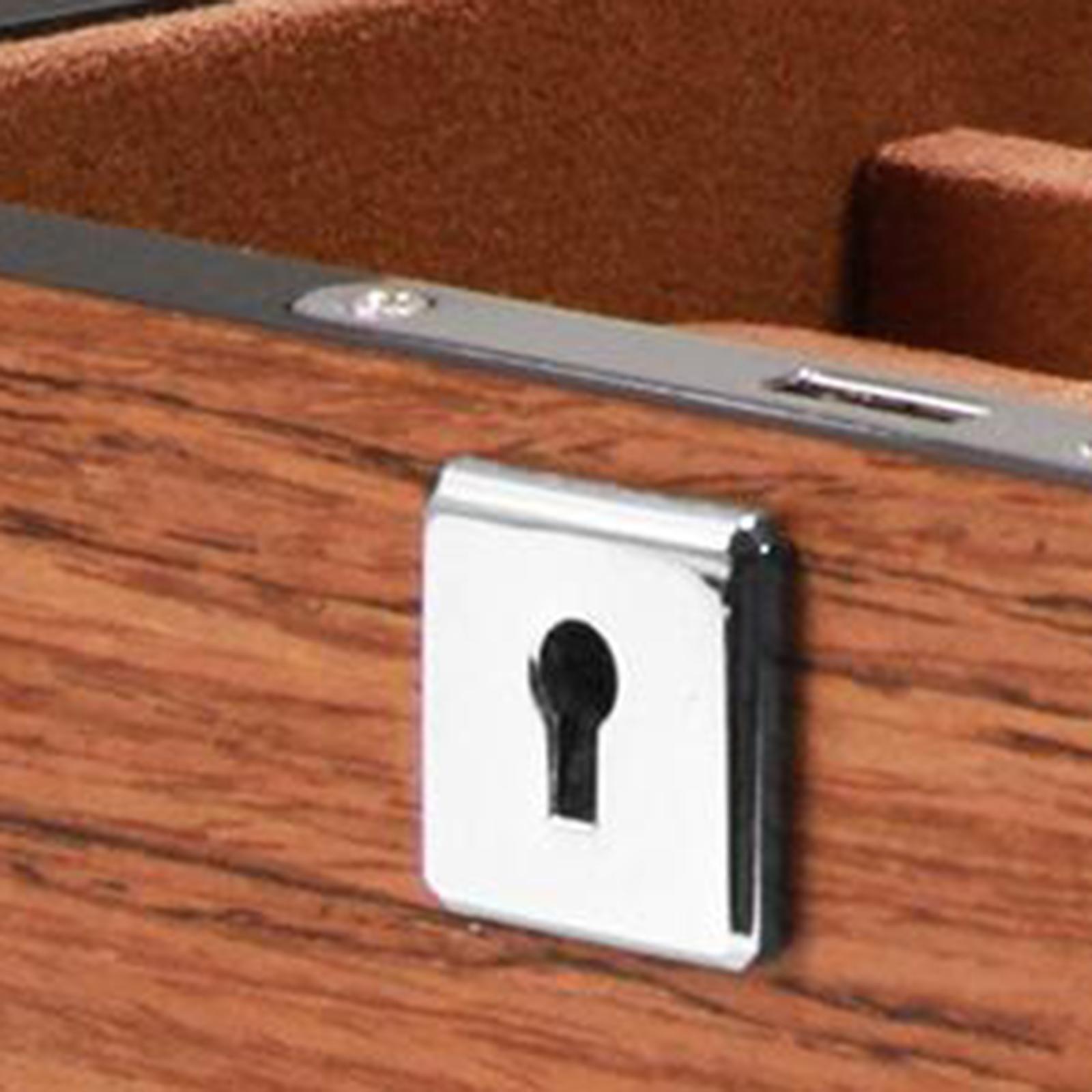 Wood Watch Display Case w/Clear Glass Top Jewelry Storage Organizer