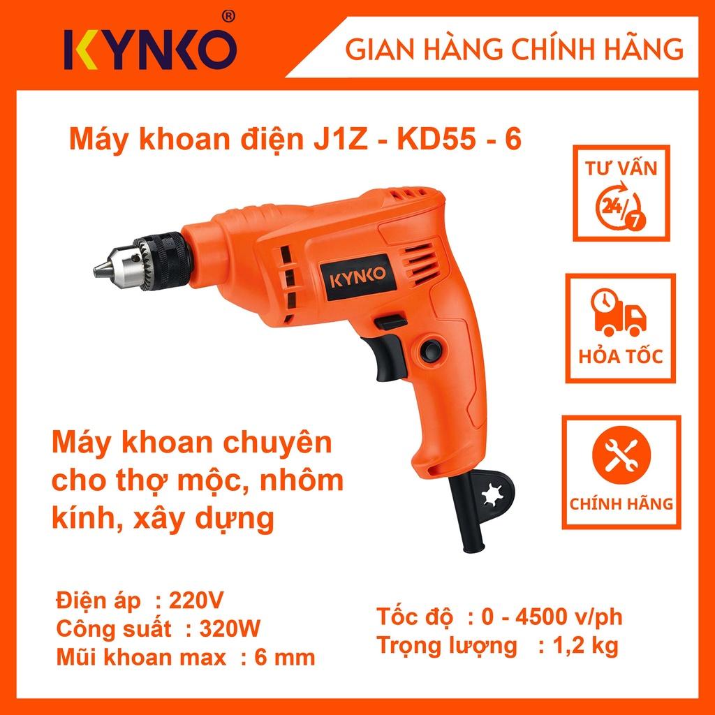 Máy khoan điện cầm tay chính hãng Kynko đầu 6mm J1Z-KD55-6 giá tốt