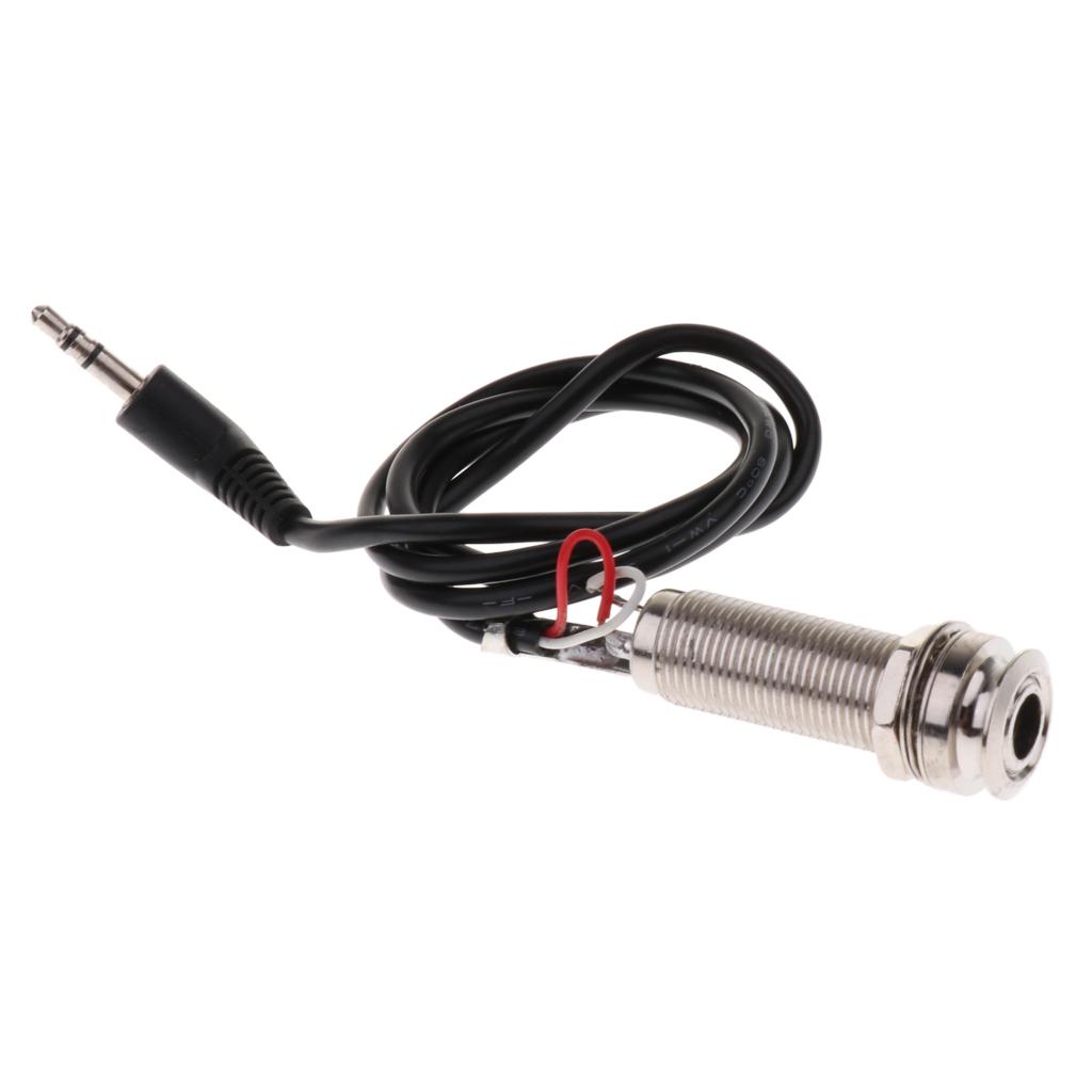 Sunnimix 1 Bộ ABS Lỗ Âm Thanh Guitar Pickup Cho Đàn Acoustic Dân Gian Classcial Đàn Guitar