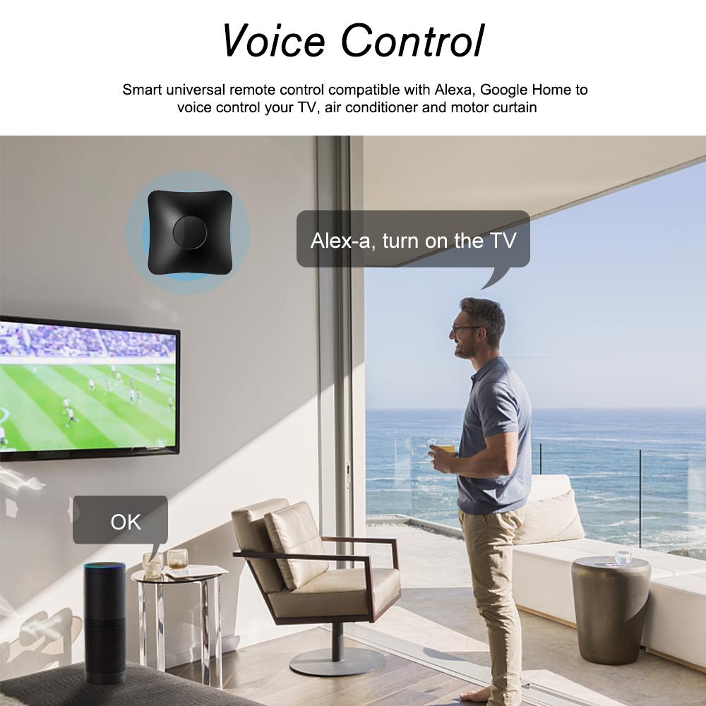 BroadLink RM4 Pro WiFi Smart Home Automation Universal Remote Controller WiFi+IR+RF Switch App Control Timer Compatible with Alexa Smart Home Automation