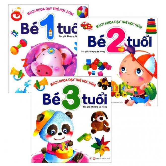 Combo 03 Cuốn Bách Khoa Dạy Trẻ Học Sớm 1 - 2 - 3 Tuổi
