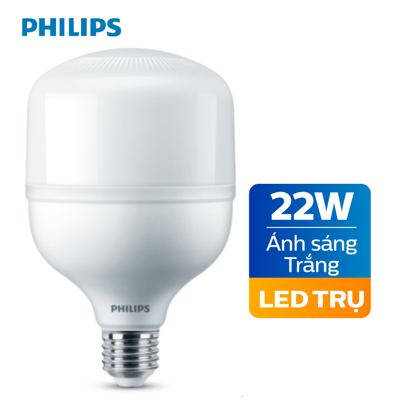 Bóng đèn Philips LED Trụ TForce Core 22W E27 (Ánh Sáng Trắng) - Hàng chính hãng