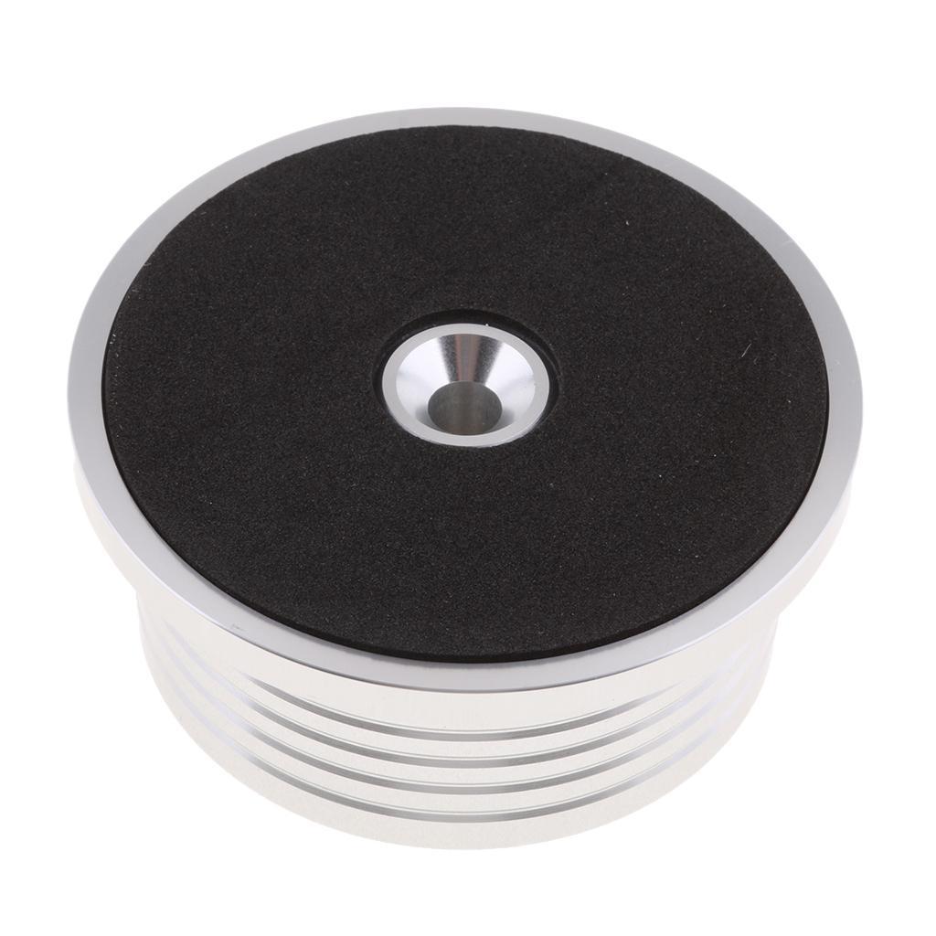 2 Pieces Aluminum Record Weight LP Disc Stabilizer Turntable Vinyl Clamp for Vinyl Turntables