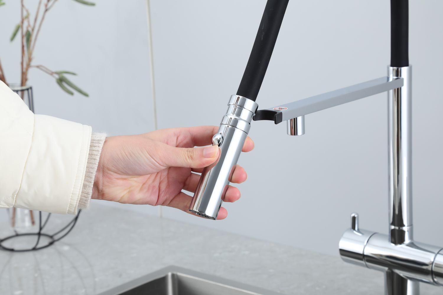 VÒI BẾP CAO CẤP TÍCH HỢP RO NHẬP KHẨU NGA GAPPO G4397-80 MÀU CROMR - HÀNG CHÍNH HÃNG